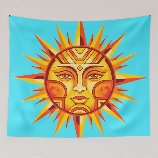 Item preview, Modern Geometric Sun Illustration – Bold Tribal & Art Deco Design designed and sold by  Ojo de Lilith.