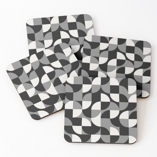 Item preview, Monochrome Geometric Pattern – Modern Black and White Abstract designed and sold by Ink on Thread.
