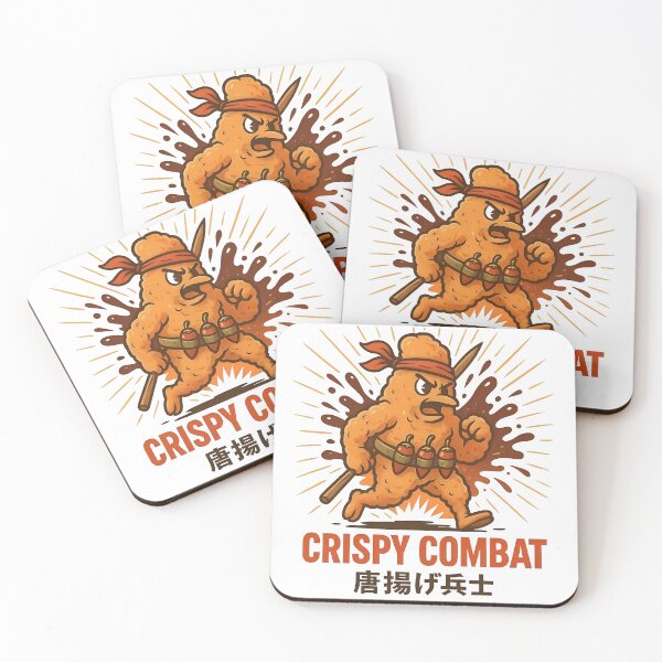 Item preview, Crispy Combat - Fried Chicken Warrior Battle Hero designed and sold by Alchemy Ink.