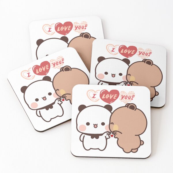 Item preview, i Love You Panda Bear And Brownie True Love BUBU DUDU Couple 2026 designed and sold by BrightStreets.