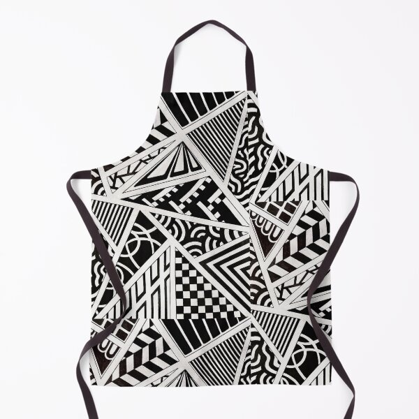 Item preview, Black and White Abstract Geometric Pattern Art designed and sold by GTeoArt.