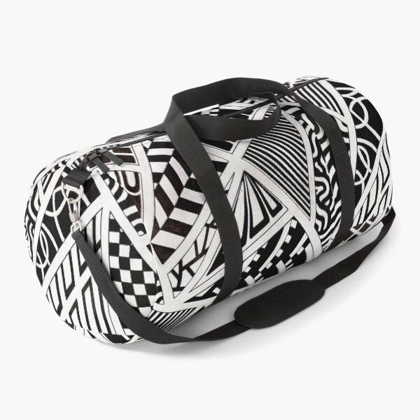 Item preview, Black and White Abstract Geometric Pattern Art designed and sold by GTeoArt.
