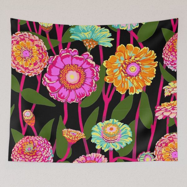 Item preview, Zinnia Flower Painting designed and sold by ViaARTfactory.