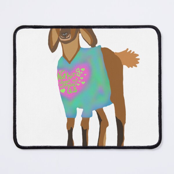 Item preview, Disability Justice goat designed and sold by EmployedSnail .