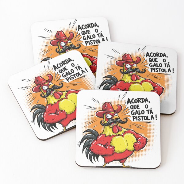 Item preview, Very Angry Rooster – The Awakening Clock of the Backlands | Fun Country Print designed and sold by kzadoxico.
