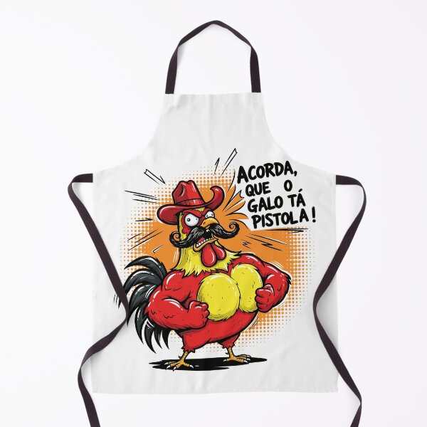 Item preview, Very Angry Rooster – The Awakening Clock of the Backlands | Fun Country Print designed and sold by kzadoxico.