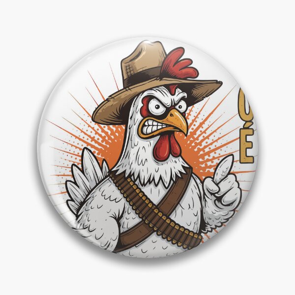 Item preview, Righteous Chicken – Country, but Dangerous | Rustic and Fun Print designed and sold by kzadoxico.