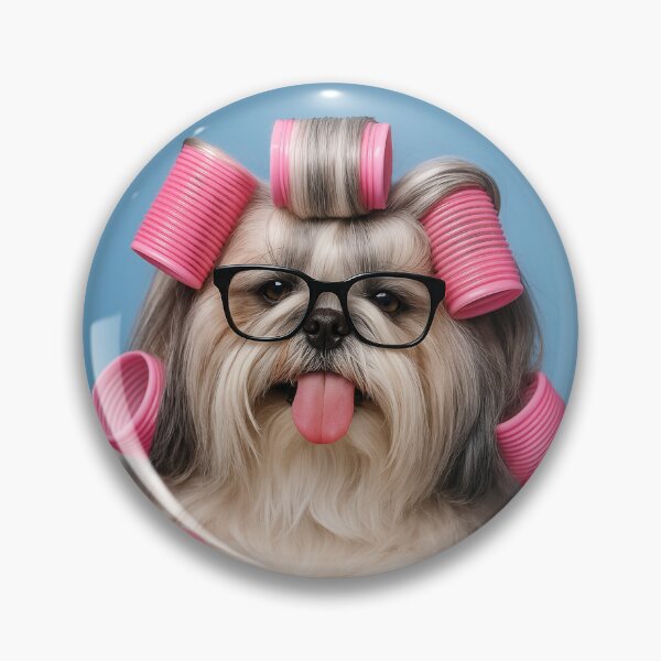 Item preview, Shih tzu with curlers designed and sold by Poupeedecendres.