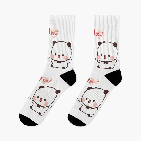 Aperçu de l'œuvre Dudu offre des fleurs à Bubu Panda Bear et Brownie True Love BUBU DUDU Couple 2026 créée et vendue par BrightStreets.