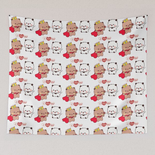 Item preview, Dudu Giving Flower To Bubu Panda Bear And Brownie True Love BUBU DUDU Couple 2026 designed and sold by BrightStreets.