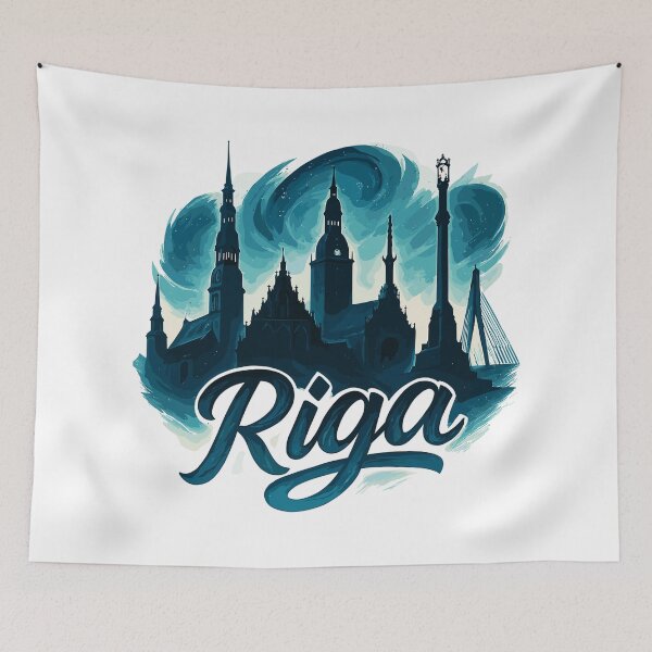 Item preview, Riga capital Latvia Baltic maritime gift designed and sold by Pineapple-Tree.