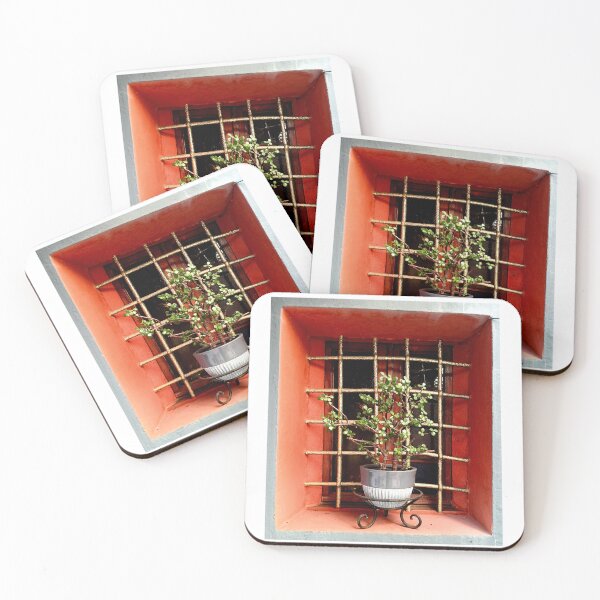 Item preview, Mediterranean house window with Corsican potted plant designed and sold by Shem photo .