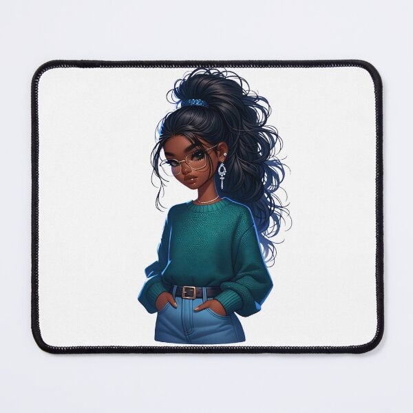 Item preview, Beautiful Black Girls | Afro Women Art | Digital Sticker Set designed and sold by Lulunza.