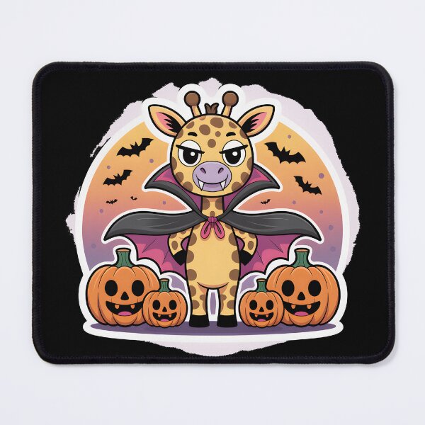 Item preview, Cute Vampire Giraffe Halloween – Funny Spooky Animal Costume Art designed and sold by ArtistanForge.