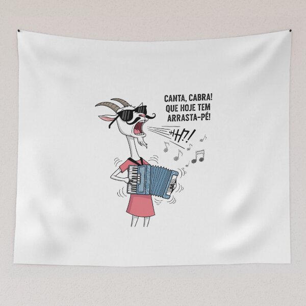 Item preview, Singing Goat – The Forró Diva | Fun Country Music Print designed and sold by kzadoxico.