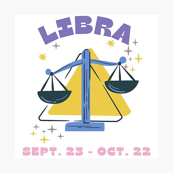 Item preview, Libra Astrology  designed and sold by Post Haste Art.