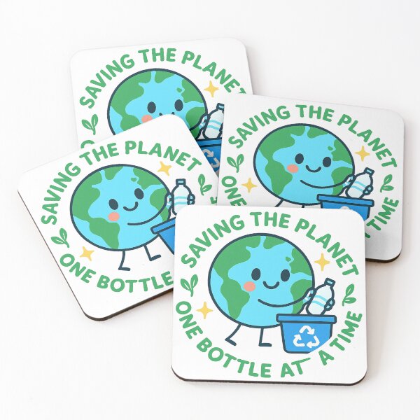 Item preview, Saving the Planet One Plastic Bottle at a Time | Recycle Earth T-Shirt designed and sold by Pogglecards.