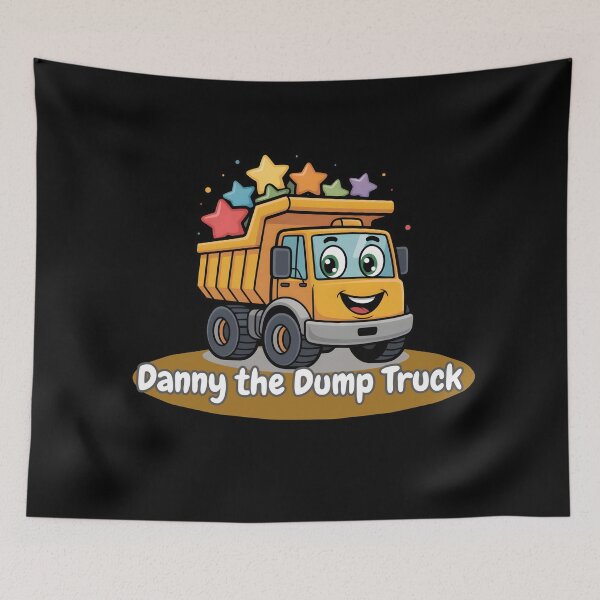 Item preview, Danny the Dump Truck – Cute Cartoon Construction for Kids designed and sold by ArtistanForge.