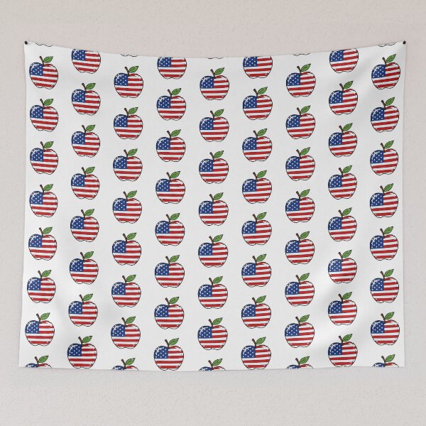 Item preview, Patriotic Apple: USA Flag Design designed and sold by Claustronautas.