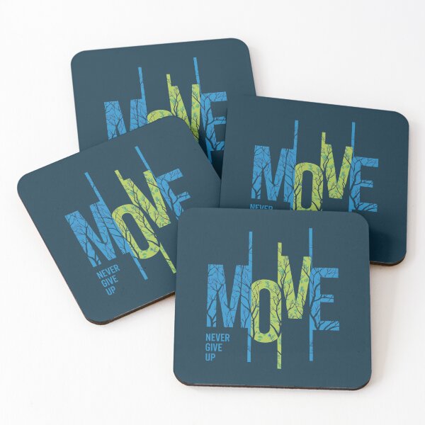 Item preview, MOVE | Never Give Up Motivational Design designed and sold by Ascendly.
