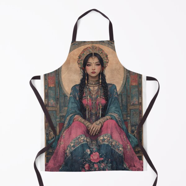 Item preview, Elegant Portrait of a Woman in Traditional Attire designed and sold by Artessie.