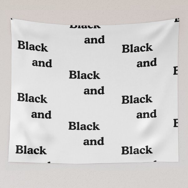 Item preview, Black and… (Where’s White) – Witty Minimalist Pun Design designed and sold by Ink on Thread.