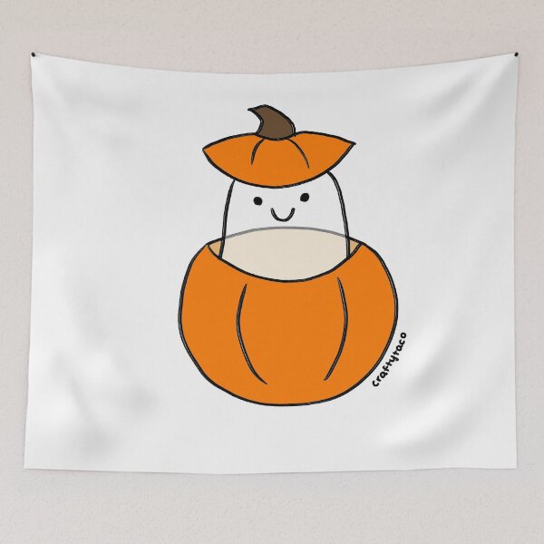 Item preview, Ghost in pumpkin designed and sold by CraftyTacoShop.