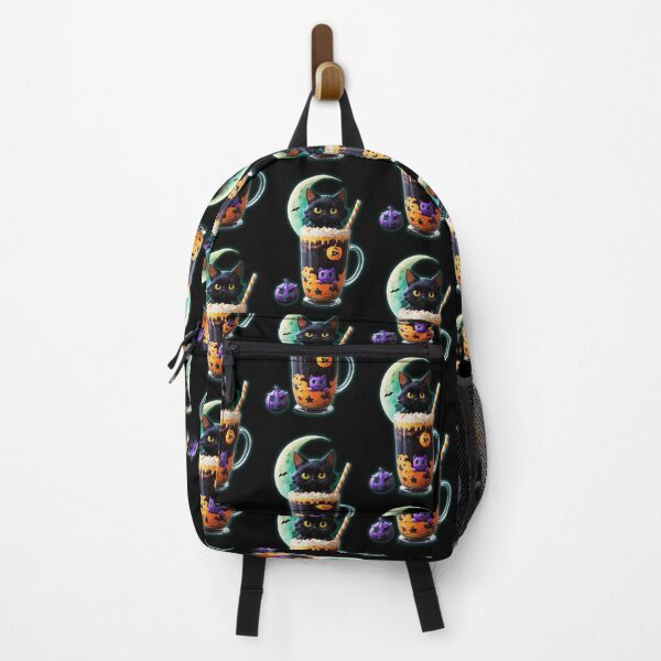 Item preview, Enchanted Catfe Brew: A Whimsical Black Cat & Moonlit Coffee designed and sold by CamillaCreation.