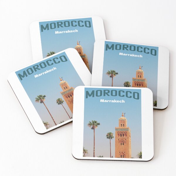 Item preview, Marrakech Morocco Travel Poster | Koutoubia Mosque Print designed and sold by dijjaboutique.