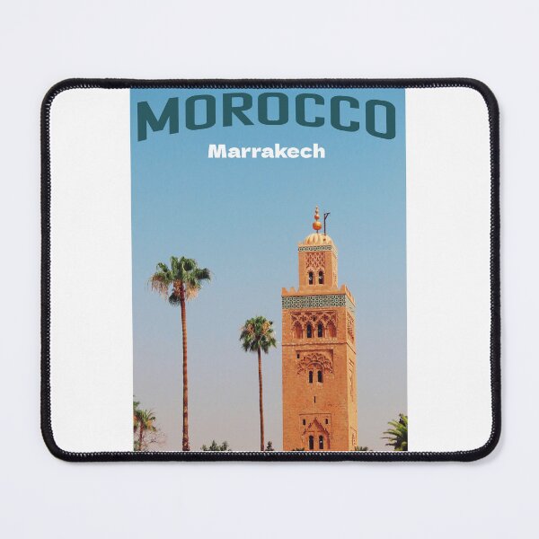Item preview, Marrakech Morocco Travel Poster | Koutoubia Mosque Print designed and sold by dijjaboutique.