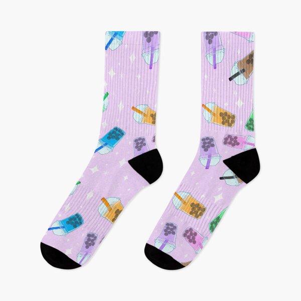 Item preview, Cute Boba Tea Pattern – Kawaii Bubble Tea Cups on Pastel Background designed and sold by CloudsnSugar.