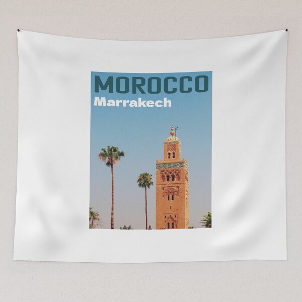 Item preview, Copy of Marrakech Morocco Travel Poster | Koutoubia Mosque Print designed and sold by dijjaboutique.