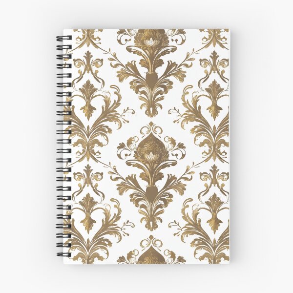 Item preview, Elegant Gold Baroque Damask Pattern designed and sold by The Rabbit Cave.