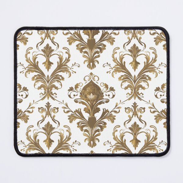 Item preview, Elegant Gold Baroque Damask Pattern designed and sold by The Rabbit Cave.