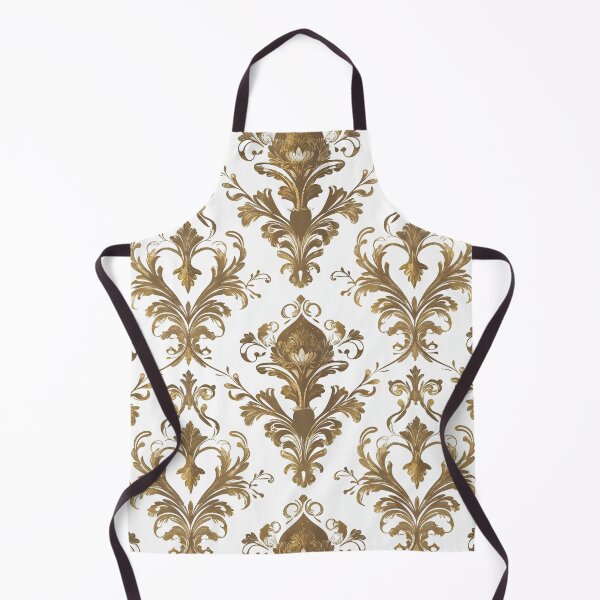 Item preview, Elegant Gold Baroque Damask Pattern designed and sold by The Rabbit Cave.