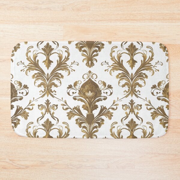 Item preview, Elegant Gold Baroque Damask Pattern designed and sold by The Rabbit Cave.