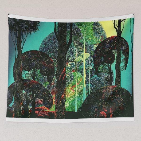 Item preview, Eyvind Earle designed and sold by KaijuNoKaiju.