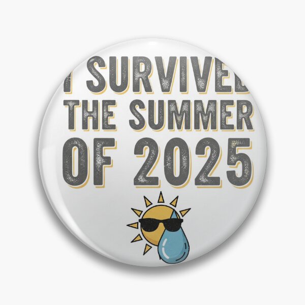 Item preview, I Survived The Summer of 2025 - Funny Sarcastic Sun Melting T-Shirt designed and sold by Clavivs.