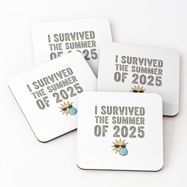 Item preview, I Survived The Summer of 2025 - Funny Sarcastic Sun Melting T-Shirt designed and sold by Clavivs.