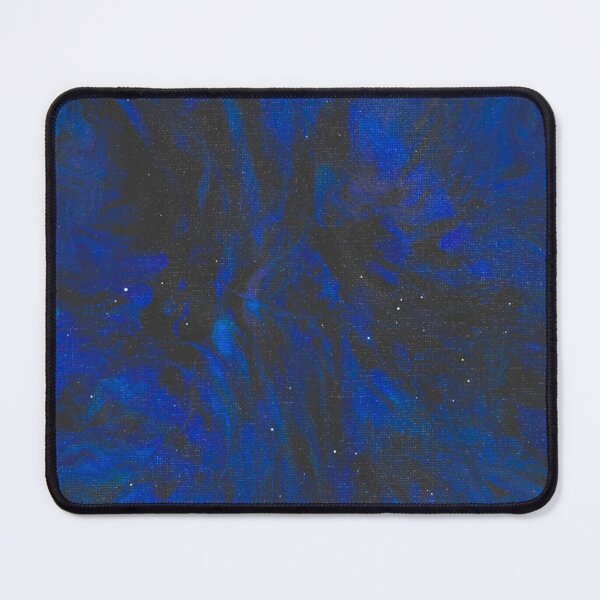 Item preview, Hyperspace Currents in Celestial Blue Fluid Art Print -  Original Cosmic Acrylic Pour Painting  designed and sold by marbledmoonart.