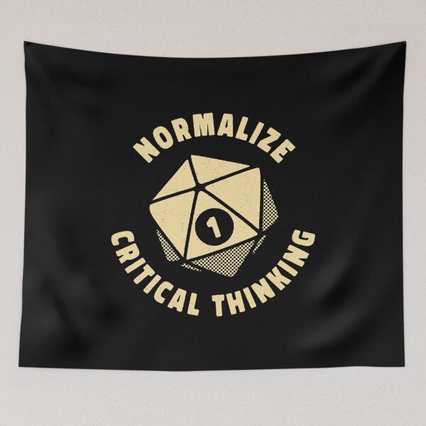 Item preview, Normalize Critical Thinking by Tobe Fonseca designed and sold by Tobe Fonseca®.
