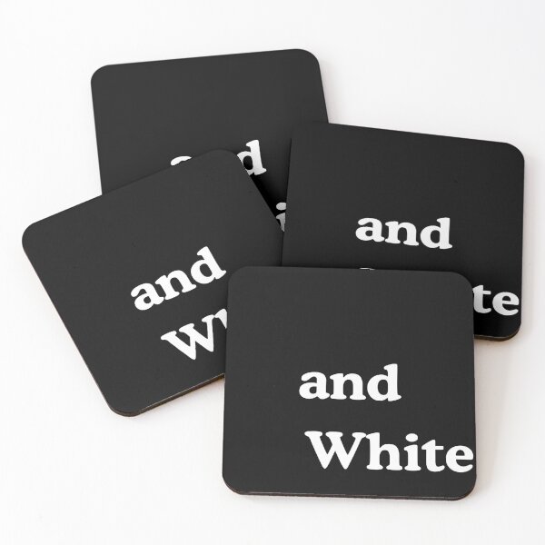 Item preview, …and White (Where’s Black?) – Clever Minimalist Wordplay Design designed and sold by Ink on Thread.