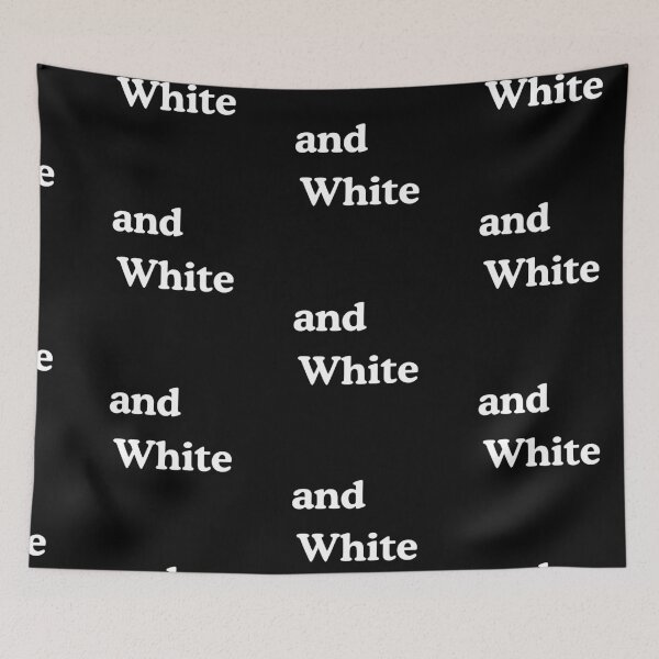 Item preview, …and White (Where’s Black?) – Clever Minimalist Wordplay Design designed and sold by Ink on Thread.