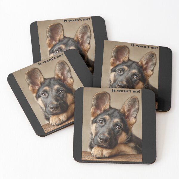 Item preview, German Shepherd / Alsatian puppy - It wasn't me! designed and sold by Gino By Design.