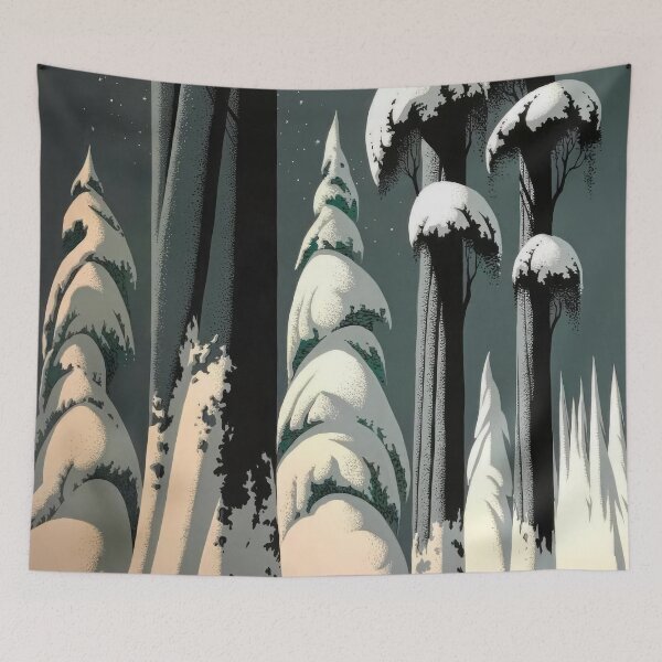 Item preview, Eyvind Earle designed and sold by KaijuNoKaiju.