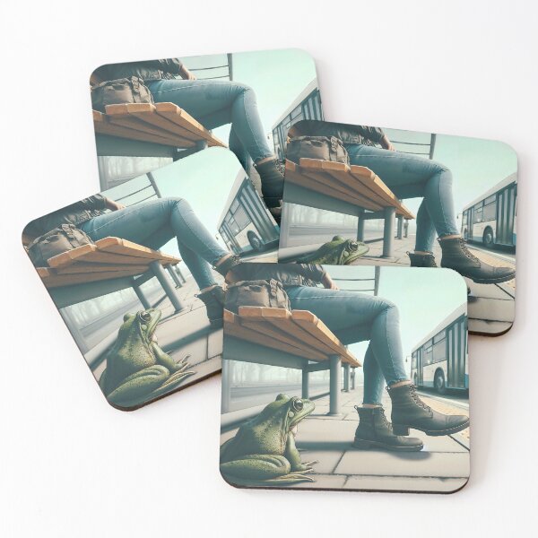 Item preview, a Frog in a Bus Station designed and sold by jznq.