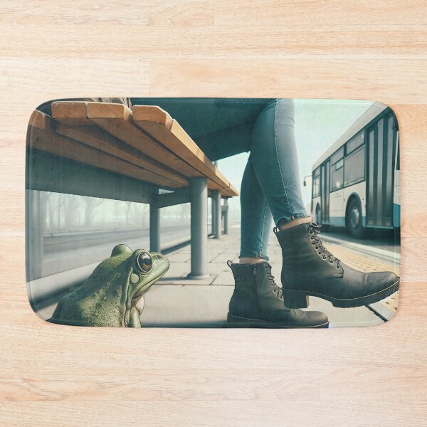 Item preview, a Frog in a Bus Station designed and sold by jznq.