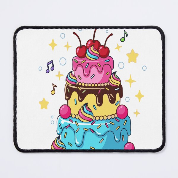 Item preview, Beautiful and colorful cake with an attractive cartoon drawing designed and sold by naser100.