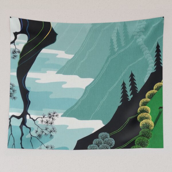 Item preview, Eyvind Earle designed and sold by KaijuNoKaiju.