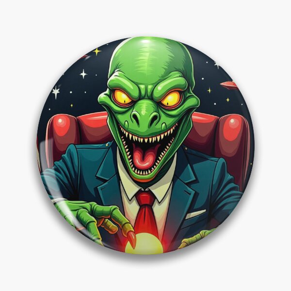 Item preview, Reptilian President – Nuclear Button Cartoon designed and sold by OrbitTrend.